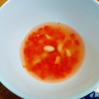 大豆パプリカのスープ
